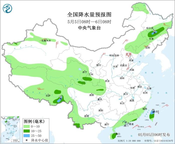 5月6日起南方地区有新一轮降水天气 青藏高原多雨雪