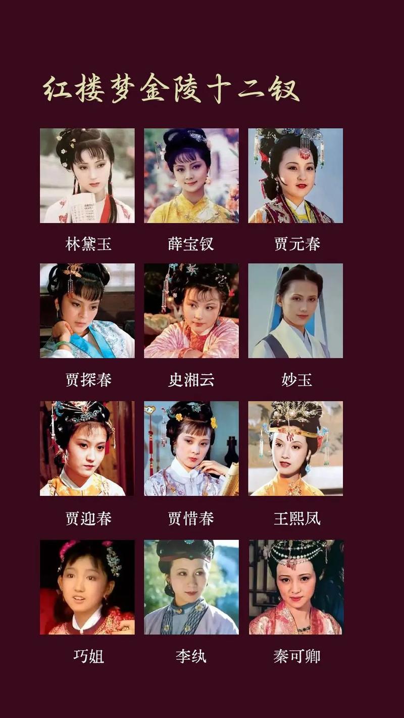 红楼梦十大美女2025年排行榜前十名榜单出炉