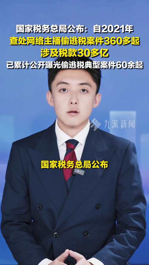 税务部门曝光2起网络主播偷税案件