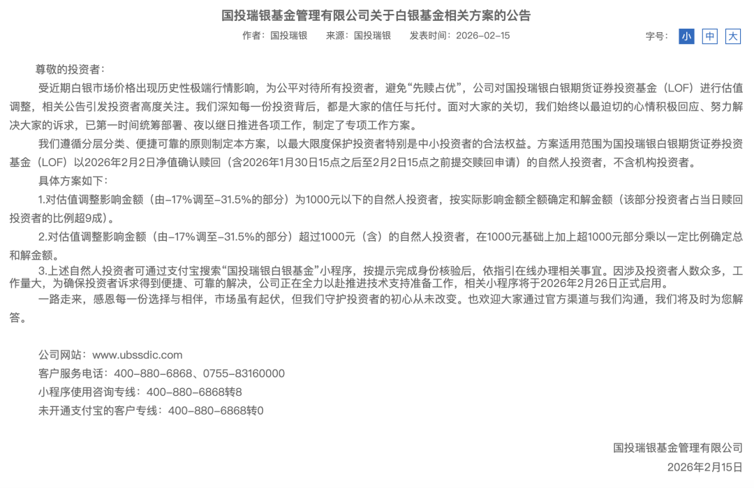 春节长假热点前瞻!虚拟货币市场再度大跌!白银基金相关方案公布