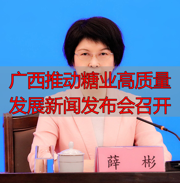 广西推动糖业高质量发展新闻发布会召开