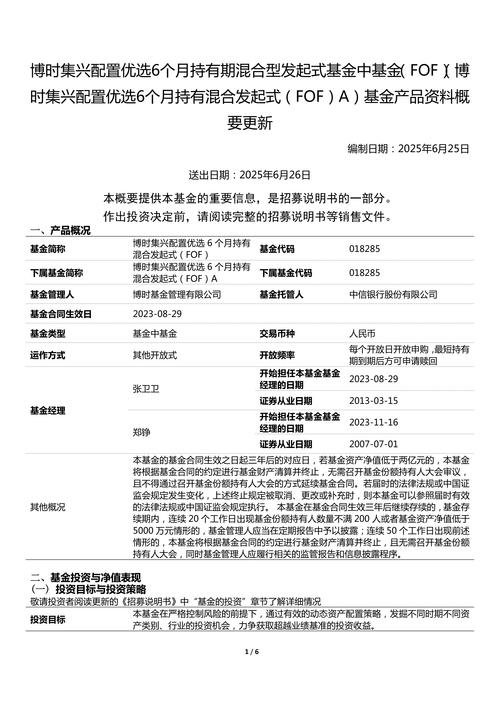 中行 “慧投计划” 首支产品,富国智汇稳健 FOF 提前结幕