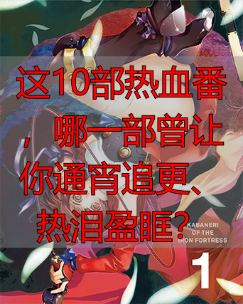 这10部热血番，哪一部曾让你通宵追更、热泪盈眶？